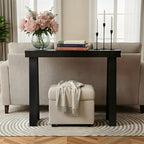 Plank+Beam Solid Wood Console Table, 36 Inch, Sofa Table, Narrow Entryway Table for Hallway, Behind The Couch, Living Room, Foyer, Easy Assembly, Black - color: Black, size: 36" Console Table