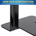 1InTheOffice Black Metal Bookends, 4/Pack - 8 1/4" x 5 7/8" x 9" Heavy Duty