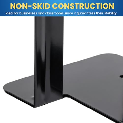 1InTheOffice Black Metal Bookends, 4/Pack - 8 1/4" x 5 7/8" x 9" Heavy Duty