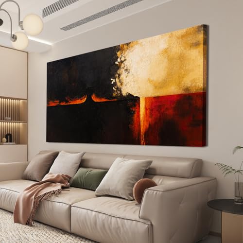 Canvas Wall Art Decor Wall Art Pictures For Living Room Black Red Vintage Wall Art Decor Abstract Art Work Decoration Modern Abstract Wall Art Prints For Bedroom Office Kitchen Wall Decor 24" x 48" - color: XY-D, size: 48"L x 24"W