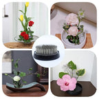 Floral Frogs for Flower Arrangements, 2.4" Round Metal Flower Frog Vase Arranger Pin Holder for Ikebana, DIY Flower Craft Arrangements (60mm Silver) - color: 60mm Silver