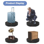 Ultra-Thin&Heavy Duty Remote-Controlled Motorized Turntable,Motorized Rotating Display Stand,Speed-Adjustable Rotating Platform,Human 3D Scan Electric Turntable for Scan,Showcase(19.7in/Black) - size: 19.7inch/Black/600Lbs Load