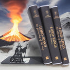 Renovatio Black Metal Bookend – Sturdy, Non-Slip Minimalist Bookends with Non-Skid Base for Shelves – Unique Geeky Decor for Home, Office & Kids Room – LOTR - style: LOTR