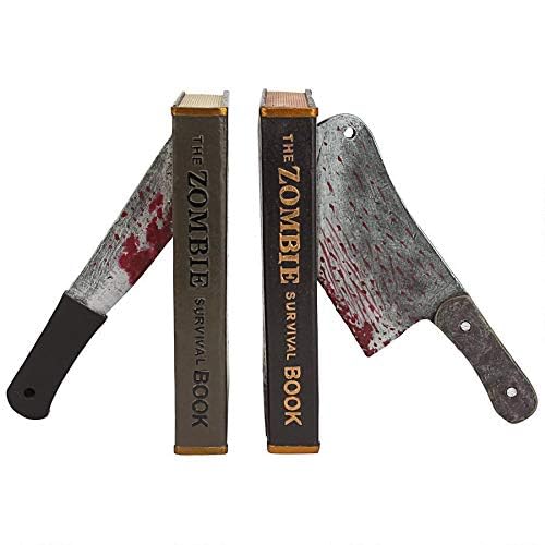 Design Toscano Dead Read, Bloody Zombie Sculptural Bookends, 11 inch - style: Dead Read, Zombie