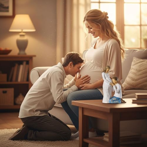NAN ZAI NAN FANG Gift for Expecting Parents Mother to be Gifts Ideal Resin Sculpted Hand Painted Figurine Pregnant Wife from Husband Best Gifts for New Moms and Dads - style: Expectant Dad Mom