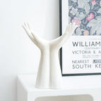 Human Hand Vase - Hand Shape Boho Vase for Flowers, Artistic Ceramic Sculpture Pot, Unique Decor Piece | for Living Room Tabletop Bedroom Shelf Entryway Home Art Bohemian Decoration