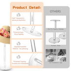 Acrylic Hat Stands for Display, 3 Sets 8" 13" 16" Adjustable Height Baseball Cap Holder, Durable Cowboy Hat Rack Stand, Wig Holder Display Stands for Vendors Retail Salons Home Closet - size: Fixed 8"/13"/16" - 3 Pack