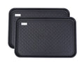 Multi-Purpose Boot Mat, Shoe Mat, Pet Bowl Tray, Waterproof for Indoor and Outdoor Floor Protection, 24" x 15"/2 Pack - size: 24x15"*2 pack