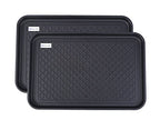 Multi-Purpose Boot Mat, Shoe Mat, Pet Bowl Tray, Waterproof for Indoor and Outdoor Floor Protection, 24" x 15"/2 Pack - size: 24x15"*2 pack