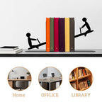 See-Saw Bookends Fun Bookends Cute Book Ends Bookshelf Decor for Office School Library Bedroom Book Lovers Gift