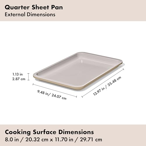 OXO Good Grips Non-Stick Pro Ceramic Coated Metal Bakeware 3-Piece Sheet Pan Set – Biscuit - color: Biscuit, size: 3-Piece Set