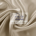 ALASKA BEAR Natural Silk Pillowcase, Hypoallergenic, 19 Momme, 600 Thread Count 100 Percent Mulberry Silk, Standard Size with Hidden Zipper (1,Champagne Gold) - color: Champagnegold, size: Standard 20''x26''