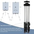 RRFTOK Art Painting Display Artist Easel Stand,Aluminum Metal Tripod Adjustable Easel for Painting Canvases Height from 17 to 66 Inch,Carry Bag for Table-Top/Floor Drawing and Displaying(3pack). - style: 66S 3-pack