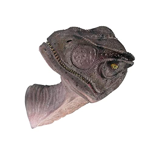 Design Toscano Giant Allosaurus Dinosaur Wall Trophy Sculpture, Mouth Closed - style: Allosaurus Dinosaur: Mouth Closed
