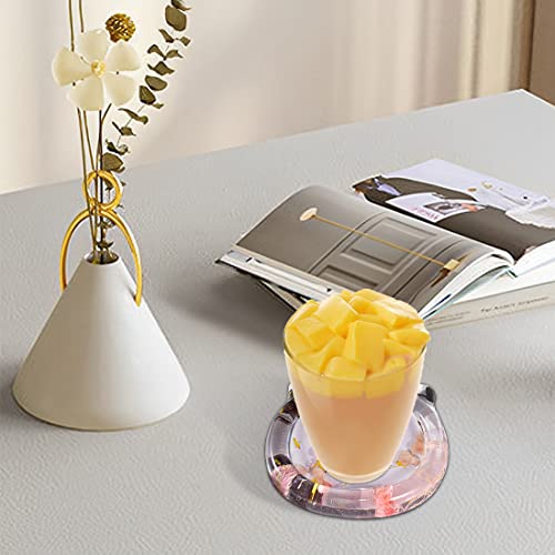 Voyyphixa 3PCS Resin Tray Molds, Heart Coaster Silicone Molds for Epoxy Resin Cat/Flower Shape for Resin Casting DIY Craft Art Candle Holder Home Decoration Ornament Jewelry Dish (3PCS)