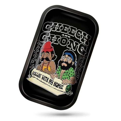 Metal Tray Large Cute Tin Tray for Home Decor, Coffee Table, Tea, Snacks, Gifts - 11" x 7" - color: Black