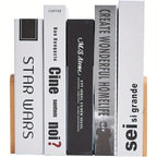 Heavy Duty Wooden Bookends Non Slip Book Shelf Holder for Books CDs and DVDs Stylish Home Office Accessory (Beige)