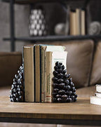 Creative Co-Op Pinecone Shaped Resin Bookends (Set of 2 Pieces) - color: Bronze
