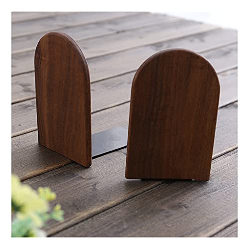 Bookend Wooden Bookends Classic Light Luxury Book Ends Simple Stylish Book Stopper Suitable for Home Desktop Finishing and Storage Best Desktop Organizer (Color : B) - color: B