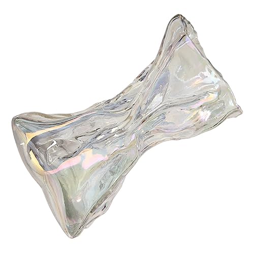 Glossy Abstract Vase Glass Statue Farmhouse Style Unique Shape Perfect Present