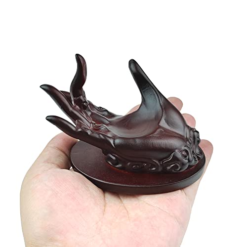 Hand Shape Crystal Ball Stand Sphere Display, Natural Healing Feng Shui Glass Orb Holder Base Statue Decoration, for 30mm-60mm Sphere - style: Hand Shape