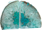 Agate Bookend Teal (2-3.5 lbs) - color: Teal, size: 2 - 3.5 lb