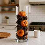 CYS EXCEL Cylinder Clear Glass Vase (H-16" D-6") | Multiple Size Choices Glass Flower Vase Centerpieces | Hurricane Floating Candle Holder Vase - size: H-16" D-6"