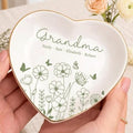 Personalized Grandma Jewelry Tray, I Love You Mom Jewelry Dish; Personalized Grandma Trinket Tray with Kid's Name, Grandma Shower Keepshake, for Grandma Mama 10 - color: Jewelry Dish 9