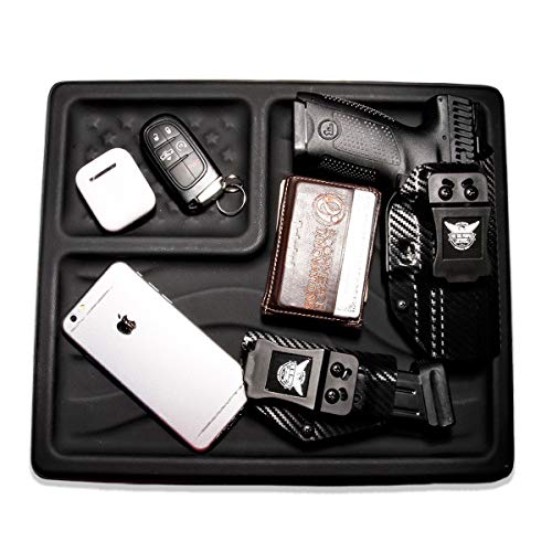 We The People Holsters - American Flag EDC Kydex Dump Tray - Valet Tray for Men - EDC Organizer and Catch-All for Everyday Carry - Keys - Change - Phone (Black) - color: Black