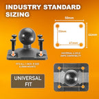 iBOLT TabDock Bizmount AMPs - Heavy Duty Drill Base Tablet Holder/Mount for All 7" - 11" Tablets- Great for Commercial Vehicles, Trucks, and Wall Mounting- Features 1 inch / 25mm Ball Joint