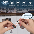 CCCDF Book Nook Kit - DIY Miniature House Dollhouse Kit for Adult and Teens, Tiny House Bookshelf Decor 3D Wooden Puzzle, Gifts for Family, Friends (Aerospace Foundry) - style: Aerospace Foundry