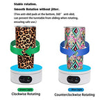 YVV Turner Cup Rotating Display Stand for Epoxy Glitter Tumbler, 360 Degree Automatic Mute Rotating Turntable for Photography Products and Shows. Bling Bling Tumbler Making Supplies Spinner White USB - size: 4.72 * 1.77 inch