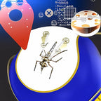 Mechanical Metal 3D Insect Mosquito Model Brass Puzzle Steampunk Electric Mechanical, Assembly DIY Gift Craft Hobby for Family and Friends (Mosquito A) - style: Mosquito A