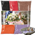 Sukh Candle Sand and Wicks - 430G(0.94lb) Sand Candles with Wicks Purple, Orange, Black, Red, Brown Refillable Candle for Weddings, Parties - color: Mixed Colours 1