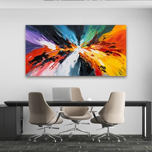 Canvas Wall Art Decor Modern Wall Art Pictures For Living Room Black and White Wall Art Decor Canvas Abstract Art Work Colorful Abstract Wall Art Prints For Bedroom Office Home Wall Decor 24" x 48" - color: XY-E, size: 48"L x 24"W