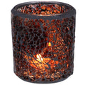 OSALADI Mosaic Candle Holder Votive Candle Holder Mosaic Cracked Tea Lights Candlestick for Thanksgiving Christmas Wedding Decor
