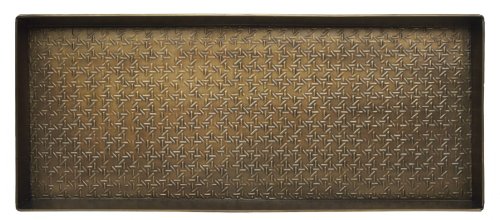 HF by LT Caning Pattern Metal Boot, 30 x 13 inches, Antique Brass Finish - color: Caning Pattern, Antique Brass Finish