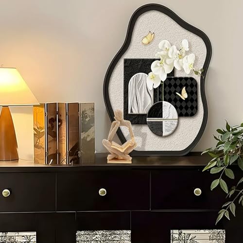 Sparkling Gold Reading Women Statue, Thinker Sculptures, Abstract Art Ornament, Modern Aesthetic Figurine Decoration for Home Living Room Bedroom Office Shelf Table Desk Bookshelf Decor - color: Right