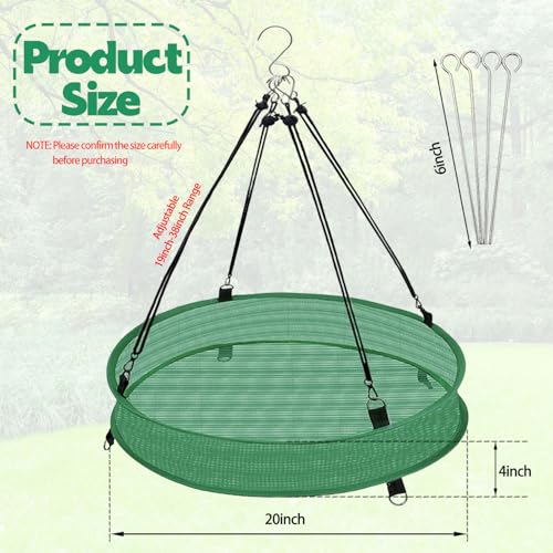Bird Seed Catcher Tray for Hanging Bird Feeder Platform, 20 inches Birdseed Hoop for Hummingbird Feeders Bee Feeder Outdoor Garden Hanging Tray (Upgraded Against Strong Winds) (1PC) - color: 1PC