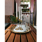 Set of 12 Brass Gold Candle Holder Candlestick Holders Taper Candle Holders Metal Candle Stick Wedding Centerpieces for Tables Candlelight Dinner Home Decor(Candles not Include) - size: 4 Set