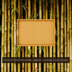 JapanBargain, Large Bamboo Tray with Handle for Tea Lunch Dinner Butler Serving Tray Shelf Tray, 20 x 13