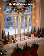 Homemory 2 Pcs Waxy Flameless Taper Candles with Remote, Flickering Battery Operated Taper Candle, Led Flameless Candlesticks Classic Tall Candles for Home, Wedding, Party, Ivory, 9.6 inches - style: Classic - Ivory 9.6"