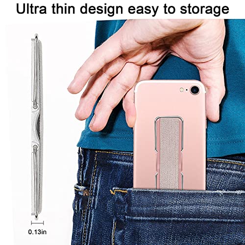 Cell Phone Holder for Hand, CISID Phone Finger Holder Loop Strap Grip with Stand for Phone Suitable for iPhone Samsung and Most Smartphones(Black Black Black Black 4PCS) - color: Black,Black,Black,Black,