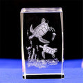 Crystal Glass Sea Turtle Figurine and Statues,3D Laser Etched Crystal Turtle Ornaments Art,Animal Crystal Glass Cube Engraving Turtle Sculpture Gifts with Gift Box (40x40x60mm) - size: 40x40x60mm