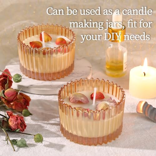 HAVITI 24 Pcs Large Tea Light Holders, Gold Glass Candle Holders, Votive Candle Holders for Table Centerpiece Wedding Table Decor - color: Gold