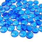 HappyFiller 630 PCS Acrylic Flat Marbles Fake Crystal Gems for Glass Vase Fillers, Crafts,Party Confetti,Wedding Centerpieces,Fairy Garden Gemstone Beads with Vibrant Royal Blue Color - color: Cobalt Blue