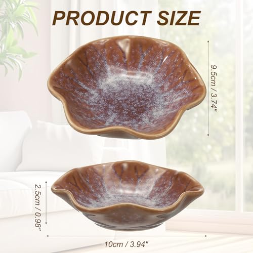 uxcell Candle Holder Plates, 4 Inch Ceramic Candle Tray Tealight Incense Holder Dish Candlestick for Tea Light Aromatherapy Wedding Rustic Vintage Home Decor, Lotus Leaf Purple - color: Purple