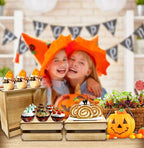 Gift Boutique 4 Pcs Wooden Buffet Risers, Rustic Wood Cake & Dessert Display Stands, Square Food Risers for Buffet Table, Appetizers & Cupcakes, Wedding, Party & Event Décor (4 Sizes)