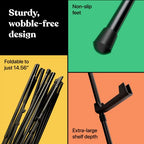 Portable Art Easel Stand 63 Inches - Black Picture Stands for Display w/Bag - Tabletop Art Easel Stand for Sign, Wedding Signs, Poster Stand, Painting Canvas Stand - Metal Tripod, Easels for Display - style: 63 Inch Anthracite Black (1 Pack)