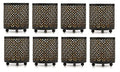 Hosley Bulk Buy Black (Gold Inside) Metal Jar Holder Candle Sleeve Set of 8-4.5" High. Votive, Tea Light Lanterns Ideal Gift for Weddings, Parties, Spa and Aromatherapy O6 - color: Black (Gold Inside) 8 Pack, size: 4.5 inch High